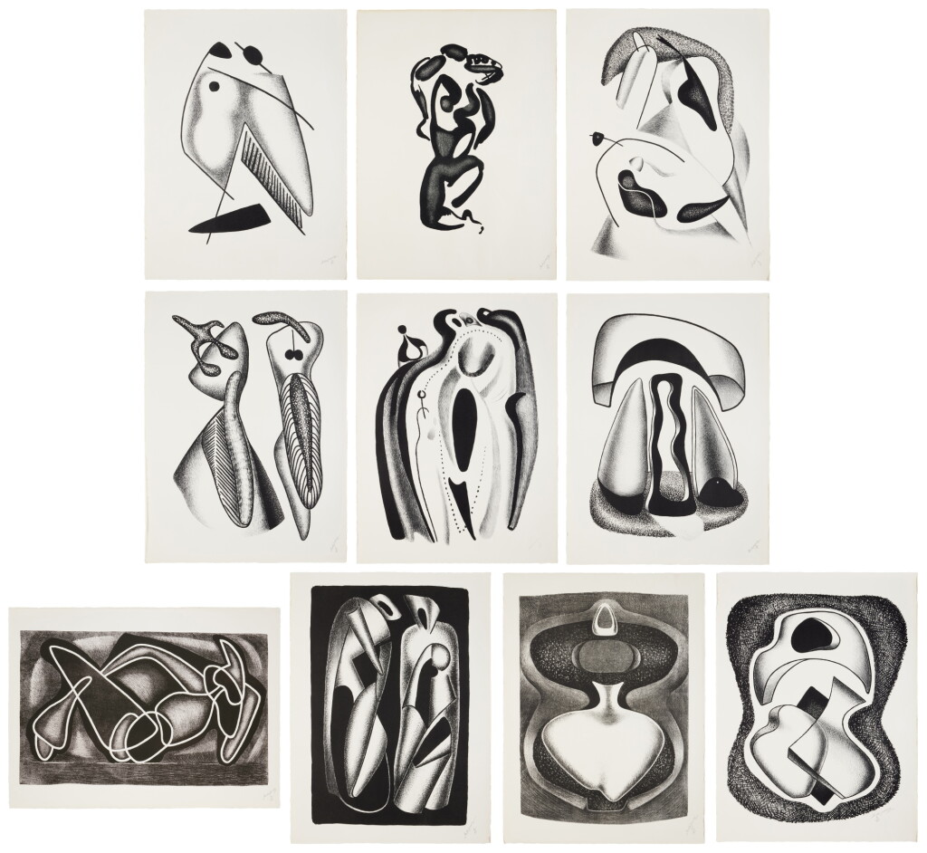 View full screen - View 1 of Lot 757. Les Formes vivantes (Karshan 44-53).