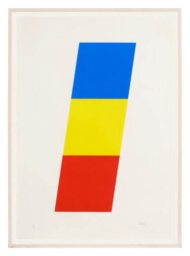 View full screen - View 1 of Lot 276. Blue Yellow Red, from Series of Ten Lithographs (Axsom 61).