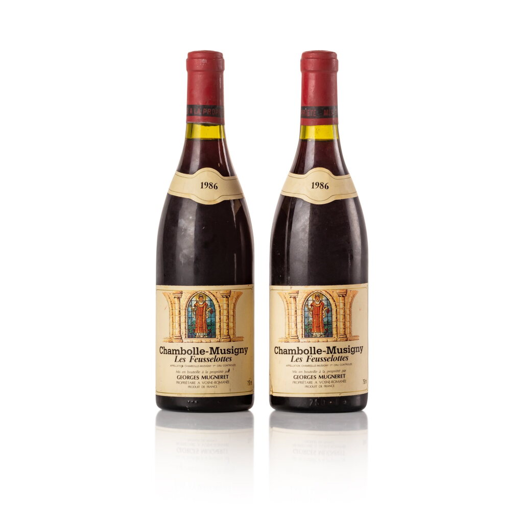 View full screen - View 1 of Lot 46. Chambolle Musigny, Les Feusselottes 1986 Georges Mugneret (2 BT).