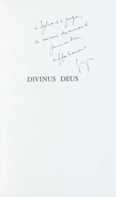 View full screen - View 1 of Lot 86. 4 ouvrages avec envoi autographes à Jacques Lacan ou à Sylvia Bataille. Joint : L'Orestie..