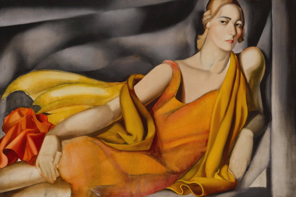 View full screen - View 1 of Lot 113. Femme à la robe jaune.