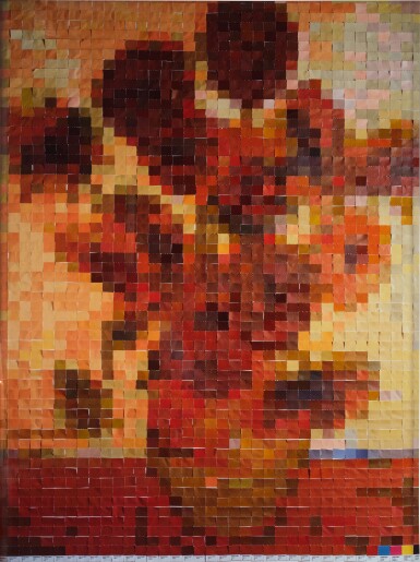 View full screen - View 1 of Lot 186. Sunflowers, after Van Gogh (from Pictures of Color).