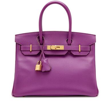 View full screen - View 1 of Lot 111. Anemone Epsom Birkin 30 Gold Hardware, 2013.