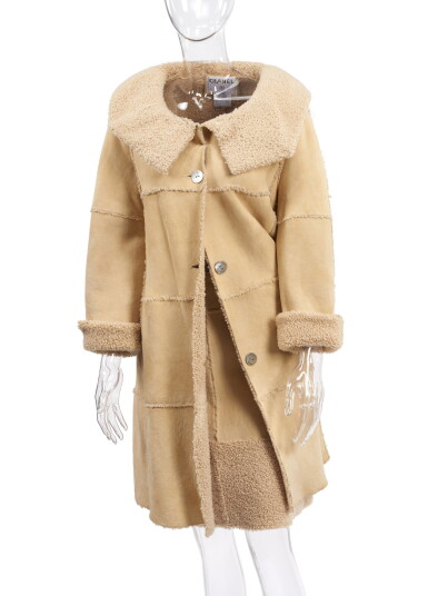 View full screen - View 1 of Lot 163. SHIRLING LAMBSWOOL ENSEMBLE, CHANEL.