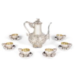 A Chinese Export Silver Coffee Set, Wang Hing, Shanghai or Canton, Circa 1900