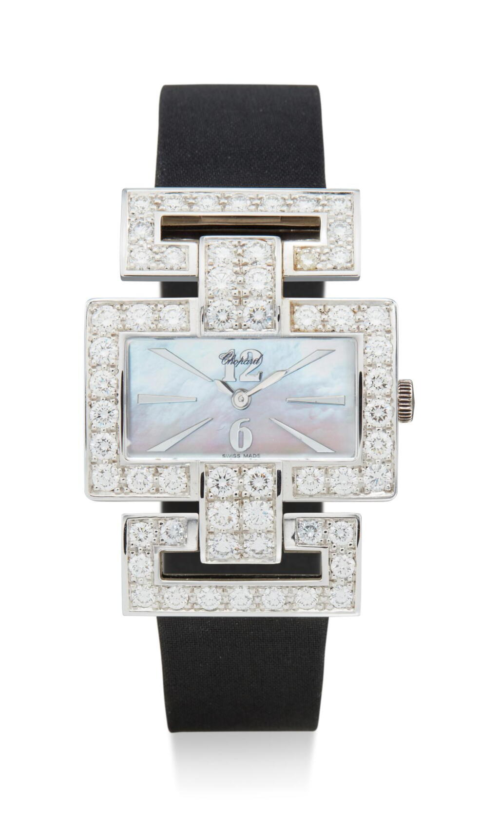 View full screen - View 1 of Lot 8003. CHOPARD | REFERENCE 139260, A WHITE GOLD AND DIAMOND-SET WRISTWATCH WITH MOTHER-OF-PEARL DIAL, CIRCA 2010.