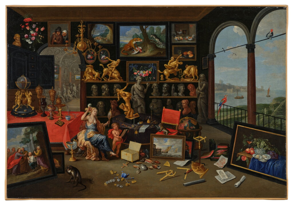 View full screen - View 1 of Lot 319. Interior of a Collector's Cabinet: An Allegory of Sight.