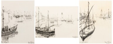 View full screen - View 1 of Lot 201. (i) Port Haliguen (ii) Port Haliguen (iii) Le Grau du Roi.