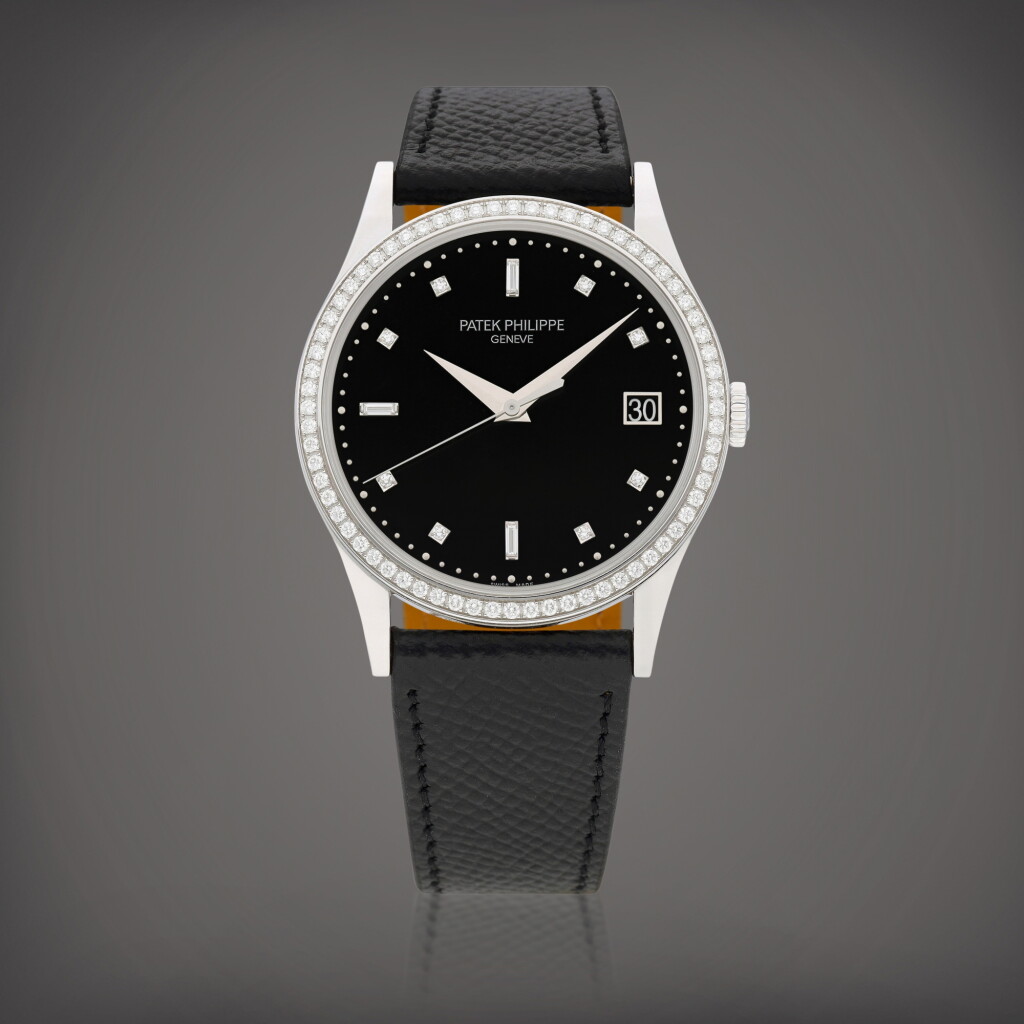 View full screen - View 1 of Lot 8654. Reference 5297 | A white gold and diamond-set wristwatch with date, Circa 2017 | 百達翡麗 | 型號5297 | 白金鑲鑽石腕錶,備日期顯示,約2017年製.