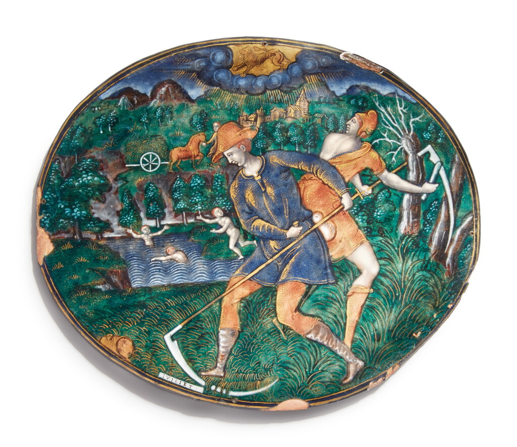View full screen - View 1 of Lot 768. plaque of July, from the series of the Months.