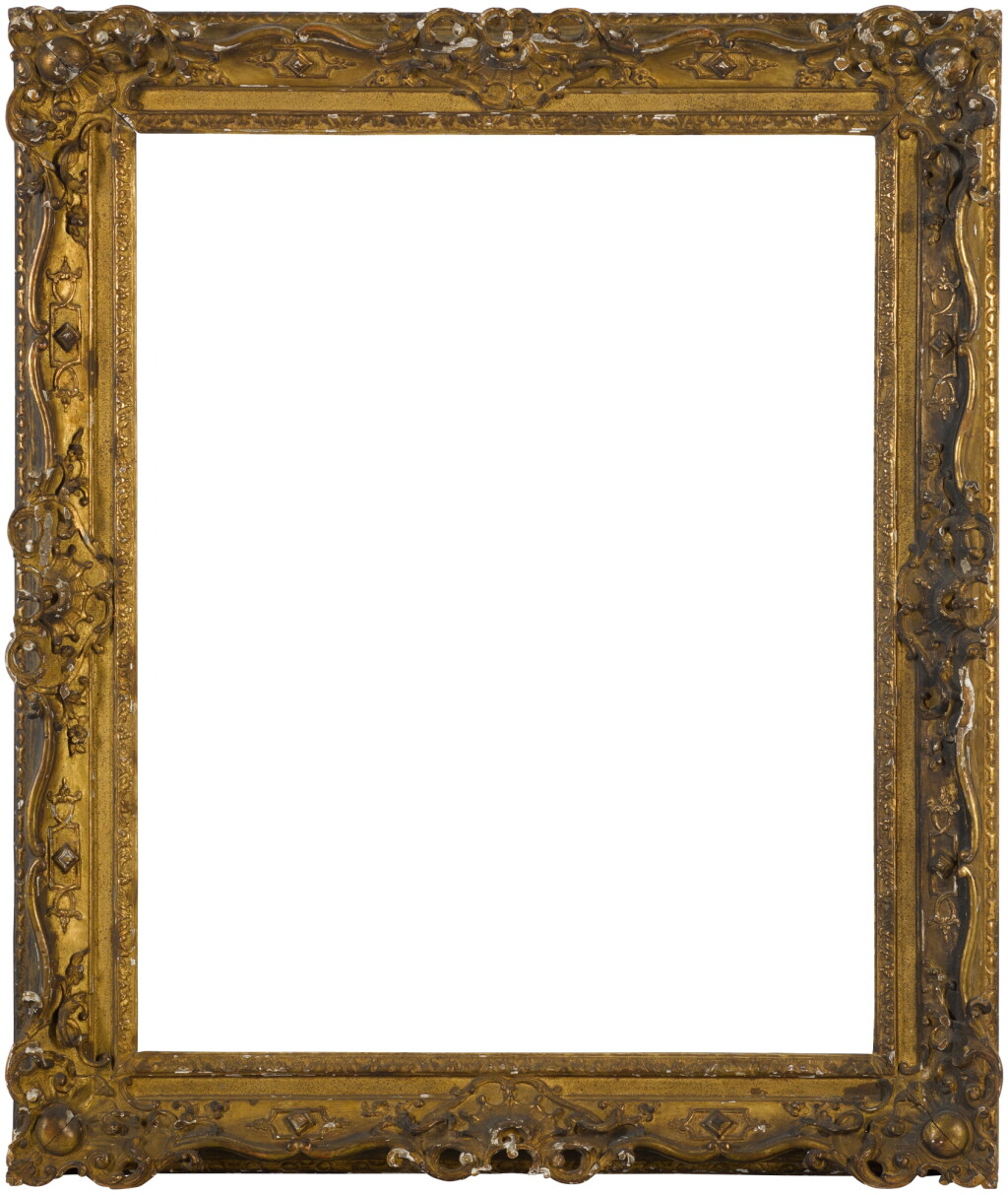 View full screen - View 1 of Lot 91. A Rococo carved giltwood frame.