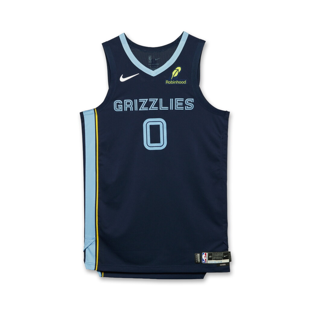 View full screen - View 1 of Lot 56. Jaylen Wells Memphis Grizzlies 2025-2026 Game Worn Icon Edition Jersey.