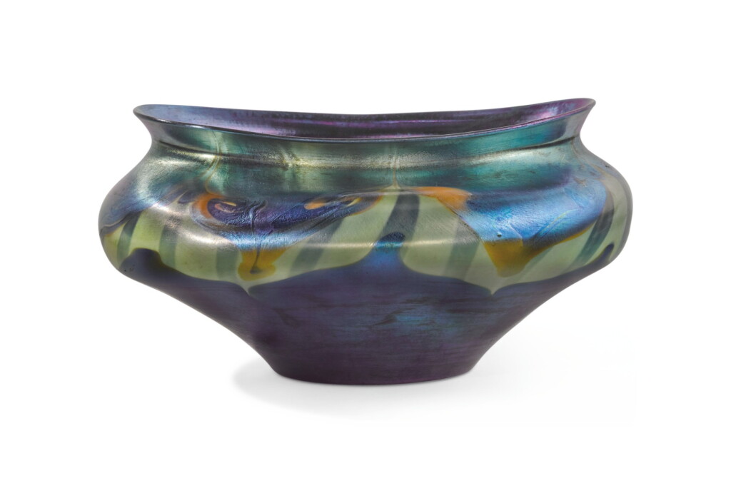 View full screen - View 1 of Lot 81. TIFFANY STUDIOS | DECORATED BOWL.