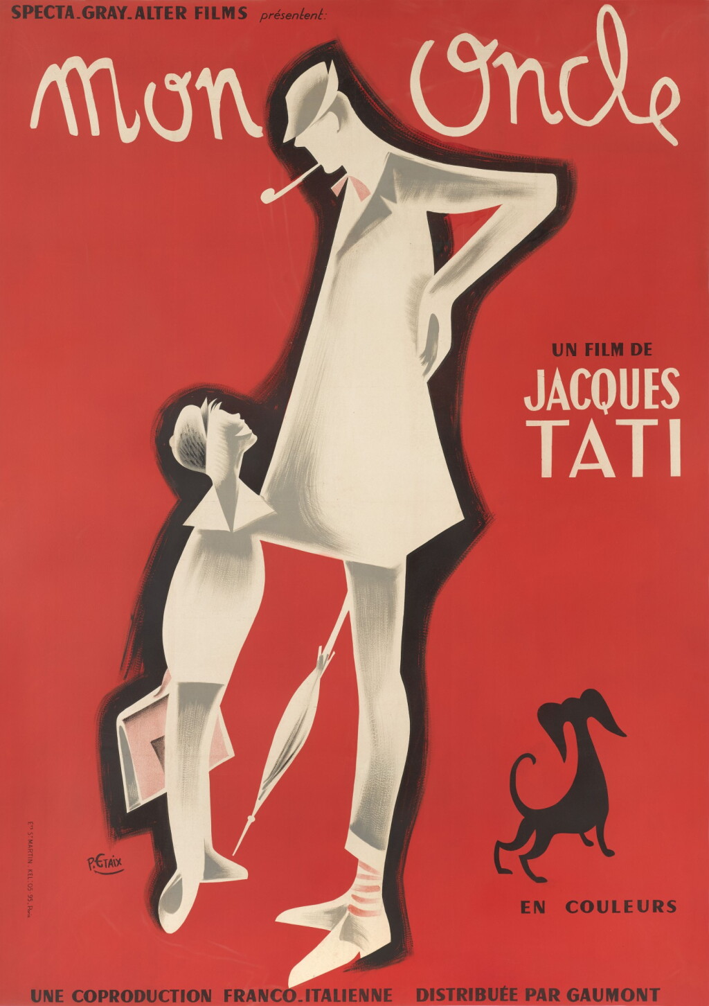 View full screen - View 1 of Lot 76. Mon Oncle (1958), poster, French.