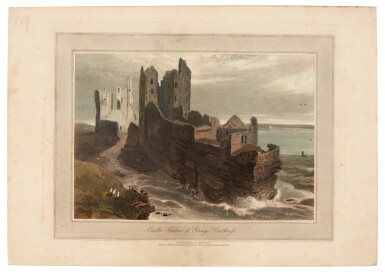 View full screen - View 1 of Lot 117. Daniell—Ayton | Voyage Round Great Britain... with A Series of Views, 1814-25, 8 text vols in 2 and 2 boxes of plates.