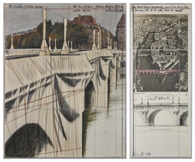 View full screen - View 1 of Lot 255. The Pont Neuf Wrapped (Project for Paris).
