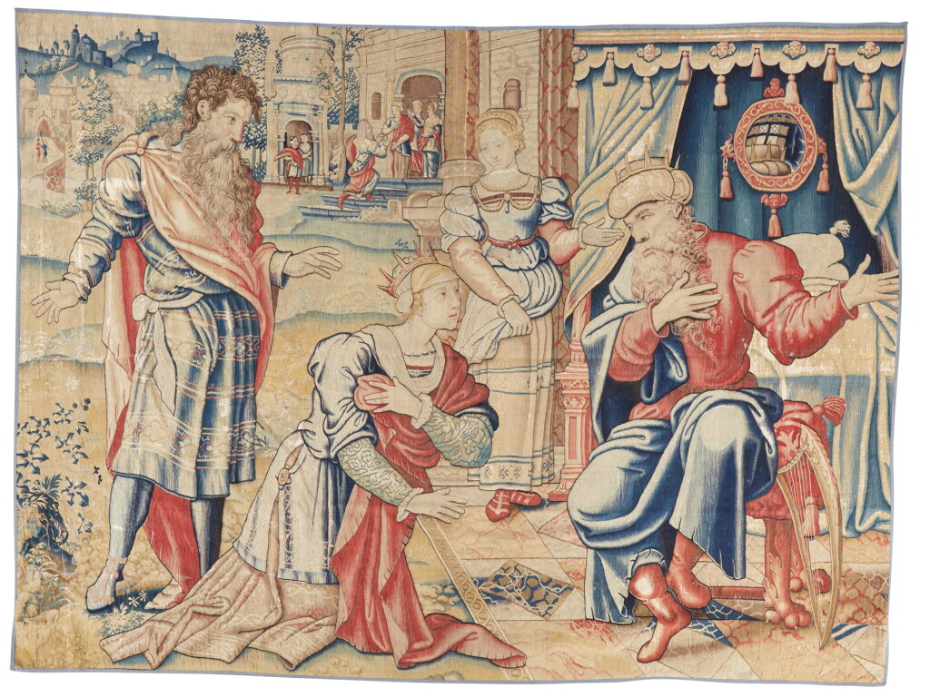 View full screen - View 1 of Lot 4. A Flemish classical narrative tapestry, possibly from the Story of David, Brussels, first quarter 16th century.