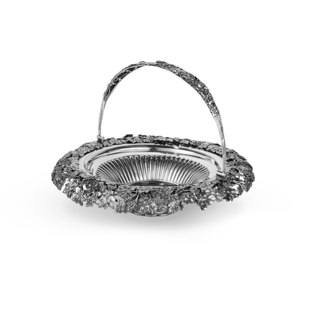 View full screen - View 1 of Lot 251. A George IV Silver Basket, John E. Terrey, London, 1822.