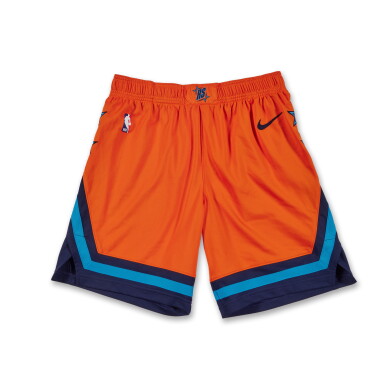 View full screen - View 1 of Lot 193. Zaccharie Risacher Game Issued ‘Rising Stars’ Shorts | Probable Wear.