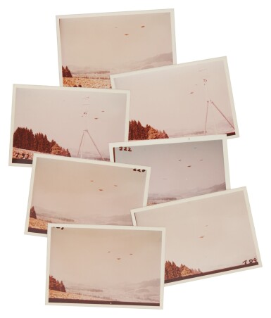 View full screen - View 1 of Lot 192. UFO SIGHTING. 7 VINTAGE PHOTOS TAKEN BY "BILLY" EDUARD ALBERT MEIER IN SWITZERLAND ON 28 MARCH 1976..