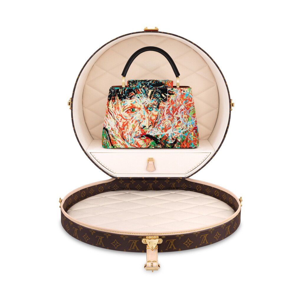 View full screen - View 1 of Lot 15. Zeng Fanzhi Unique Edition Calfskin Artycapucines MM Gold-Color Hardware and Its Custom Boîte Chapeau, 2022.