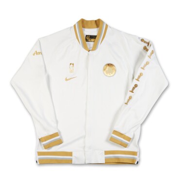 View full screen - View 1 of Lot 41. Derrick White ‘Ring Ceremony’ Boston Celtics 2024-2025 Kia NBA Tip-Off Game Worn Warmup Jacket.