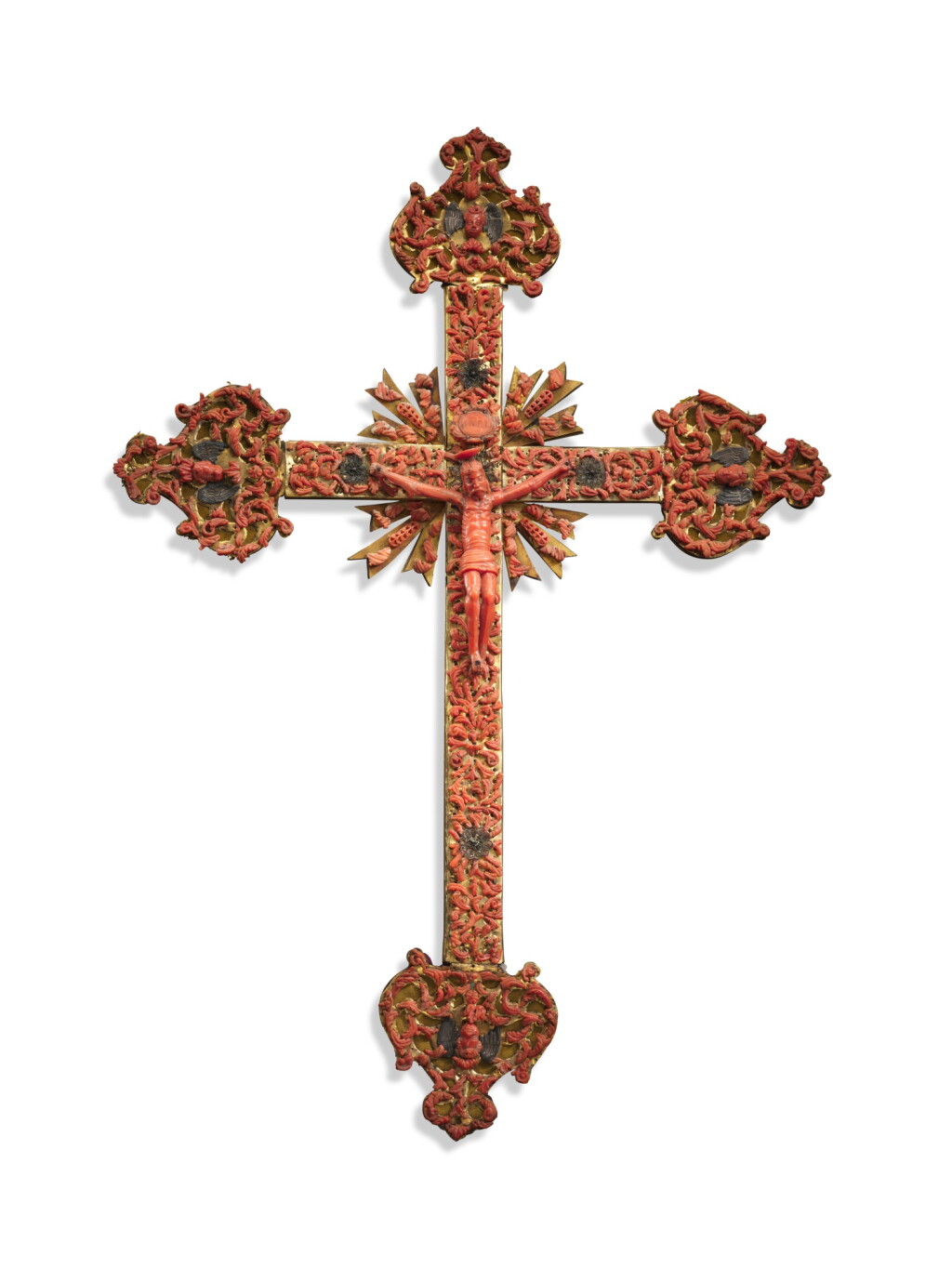 View full screen - View 1 of Lot 16. A Sicilian Crucifix, Trapani, second half of 17th Century.