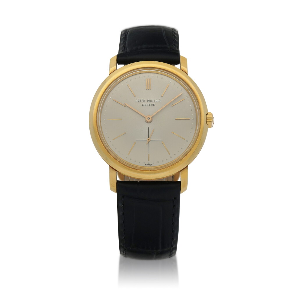 View full screen - View 1 of Lot 86. Ref. 3440 Yellow gold wristwatch Made in 1961 | 百達翡麗 3440型號黃金腕錶,1961年製.