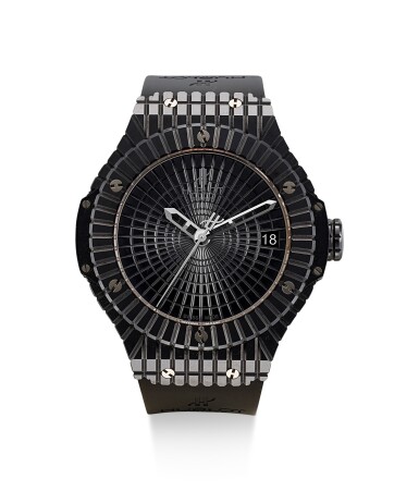 View full screen - View 1 of Lot 8247. HUBLOT | BIG BANG, REFERENCE 346.CX.1800.BR, A CERAMIC AND TITANIUM WRISTWATCH WITH DATE, CIRCA 2012.