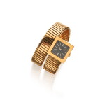 Gold 'Quadratto Tubogas' Bracelet-Watch