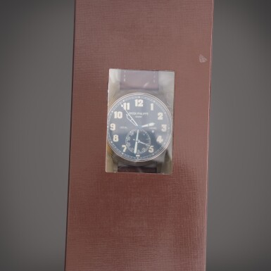 View full screen - View 1 of Lot 203. Reference 5524G-001 Calatrava Pilot Travel Time | A white gold automatic dual time wristwatch with date, Double Sealed, Circa 2016.