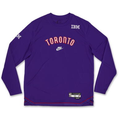 View full screen - View 1 of Lot 164. Jamal Shead Toronto Raptors 2024-2025 Game Worn Classic Edition Warmup Top .