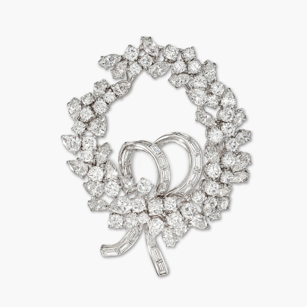 View full screen - View 1 of Lot 1660. Diamond Brooch | 海瑞溫斯頓 | 鑽石 胸針.