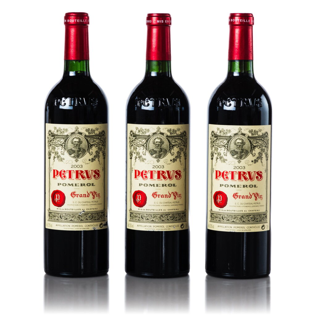 View full screen - View 1 of Lot 205. Petrus 2003 (3 BT).