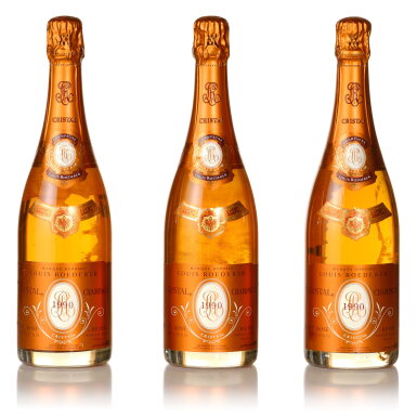 View full screen - View 1 of Lot 156. Louis Roederer, Cristal Brut Rosé 1990 (3 BT).