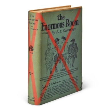 View full screen - View 1 of Lot 36. CUMMINGS, E. E. | The Enormous Room. Boni and Liveright, 1922.