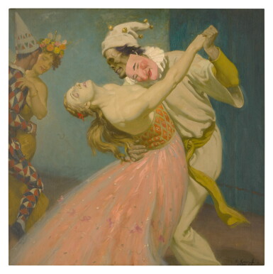 View full screen - View 1 of Lot 21. ARTHUR KAMPF | MASKENBALL (DANSE MACABRE).