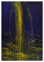 Smaller Yellow on Blue Waterfall