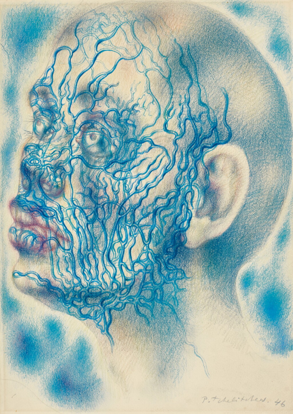 View full screen - View 1 of Lot 11. PAVEL TCHELITCHEW | ANATOMICAL HEAD.