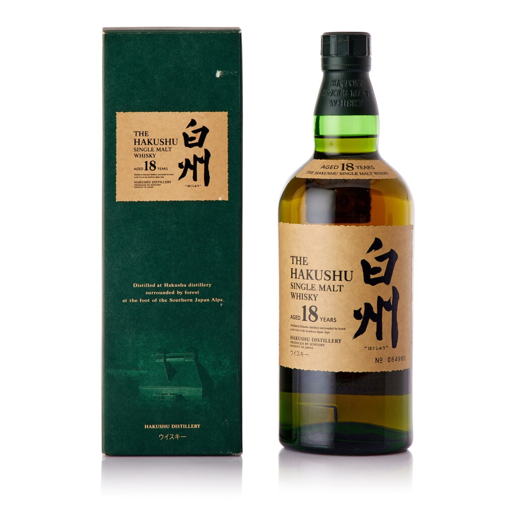 View full screen - View 1 of Lot 474. 白州 The Hakushu 18 Year Old 43.0 abv NV (1 BT70).