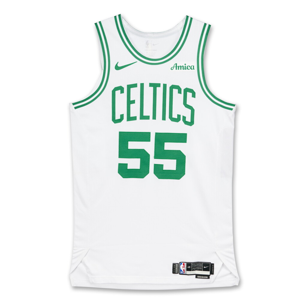 View full screen - View 1 of Lot 29. Baylor Scheierman Boston Celtics 2026 NBA Playoffs Eastern Conference Round 1 Game Worn Association Edition Jersey | Game 1 | Matched to 3 Games.
