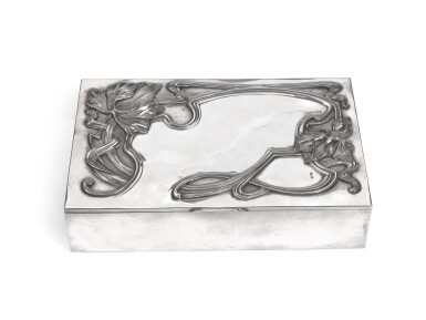 View full screen - View 1 of Lot 333. A silver cigar box, unknown workmaster, Moscow, 1908-1917.