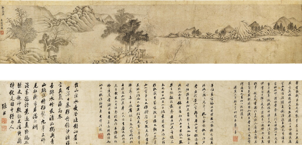 View full screen - View 1 of Lot 3093. 錢穀 溪山吟興 | Qian Gu, Seclusion in the Mountains.