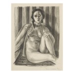 HENRI MATISSE | NU ASSIS À LA CHEMISE DE TULLE (D. 465)