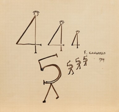 View full screen - View 1 of Lot 3. I 4 Carabinieri. 1914. Original drawing. .