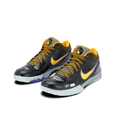 View full screen - View 1 of Lot 21. Kobe Bryant Signed and Inscribed | Nike Kobe IV Protro ‘Carpe Diem’ | Size 14 | 14/24.