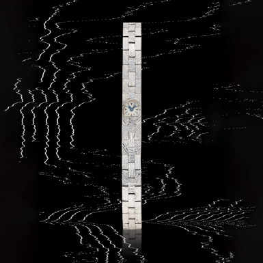 View full screen - View 1 of Lot 5. A white gold bracelet watch | Circa 1965.