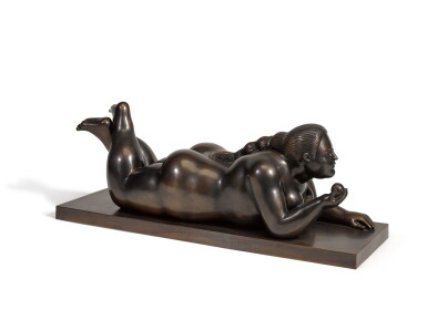View full screen - View 1 of Lot 316. FERNANDO BOTERO | RECLINING WOMAN WITH APPLE.