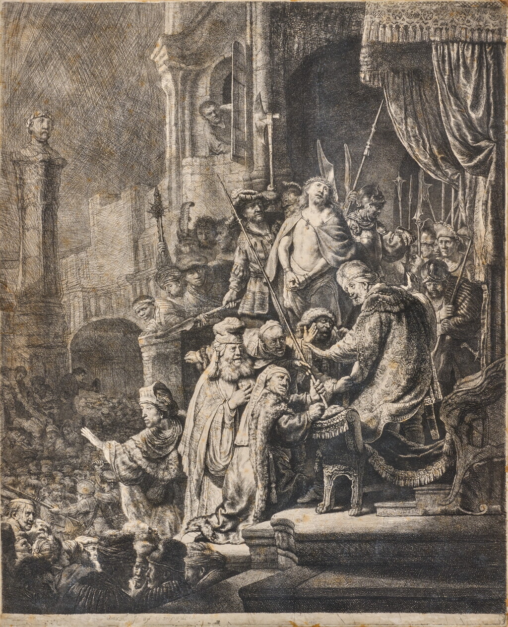 View full screen - View 1 of Lot 651. Christ before Pilate: Large Plate.
