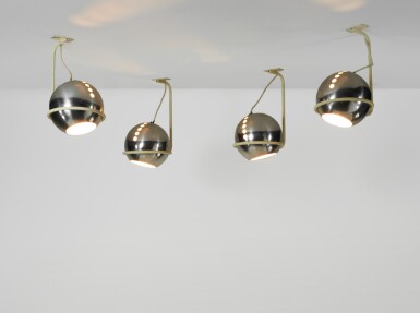 View full screen - View 1 of Lot 44. Four ceiling lights, model n. 232G variant.
